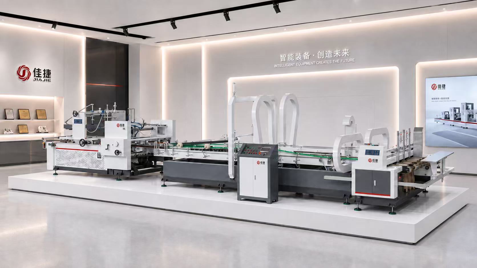 Folder gluer machine for carton and box gluing